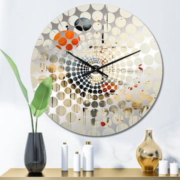 Minimalism Astrology Muted Art - Spiritual Metal Wall Clock